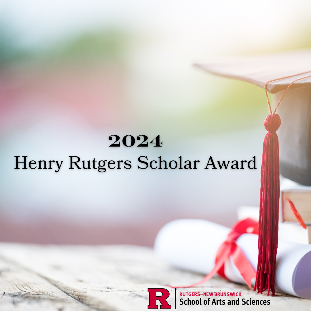 Two CS Students receive the 2024 Henry Rutgers Scholar Award