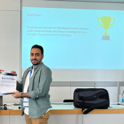 CS Graduate Student Abdulaziz Abdulrahman Almuzaini Wins Best Full Paper award at the ACM Web Science Conference 